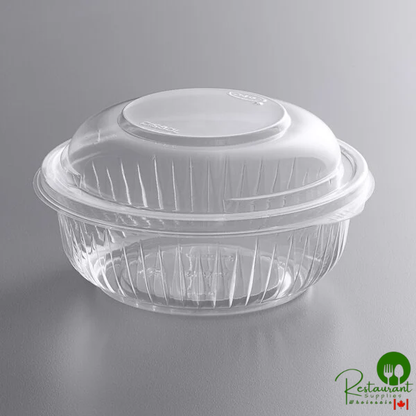 Dart C12BCD PresentaBowls 12 oz. Clear OPS Plastic Bowl with Dome Lid - 252/Case