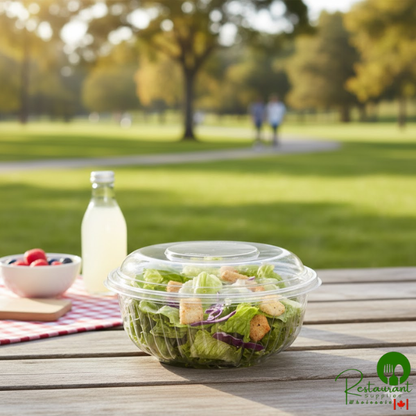 Dart C32BCD PresentaBowls 32 oz. Clear OPS Plastic Bowl with Dome Lid - 126/Case