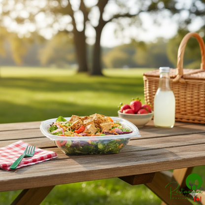 Dart C32SB PresentaBowls Pro 32 oz. Clear Polypropylene Square Bowl - 252/Case