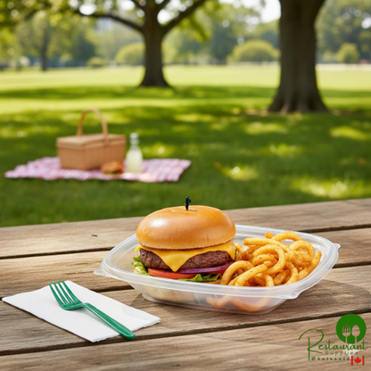 Dart C24SB PresentaBowls Pro 24 oz. Clear Polypropylene Square Bowl - 252/Case