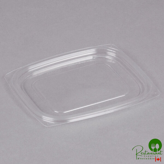 Dart C12DLR ClearPac Clear Snap-On Flat Lid for 8, 12, and 16 oz. Plastic Containers - 1,008/Case