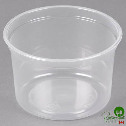 Solo MicroGourmet 16 oz. Contact Clear Polypropylene Deli Container - 500/Case