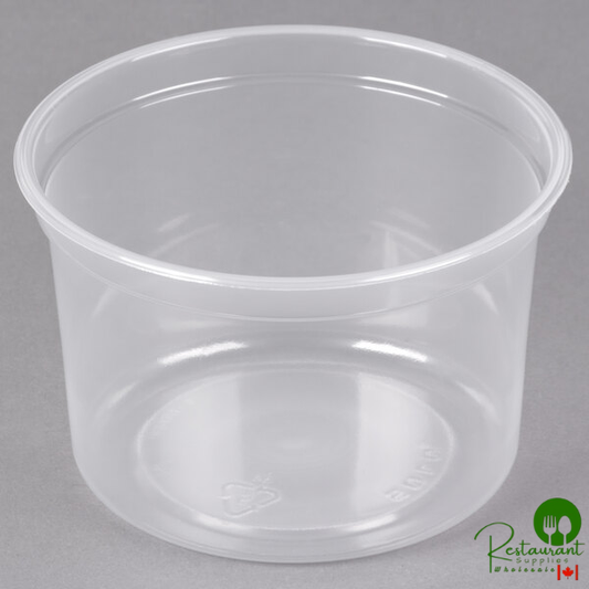 Solo MicroGourmet 16 oz. Contact Clear Polypropylene Deli Container - 500/Case