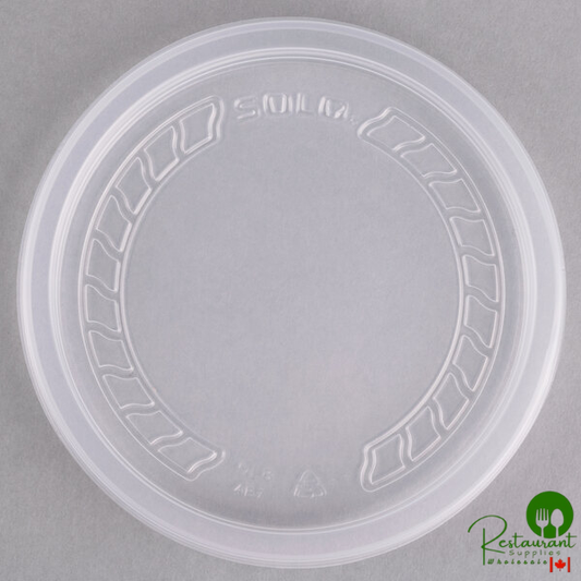 Solo MicroGourmet Contact Clear Recessed Polypropylene Lid - 500/Case