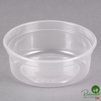 Solo MicroGourmet 8 oz. Contact Clear Polypropylene Deli Container - 500/Case