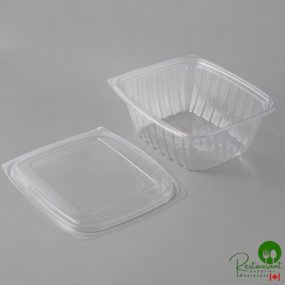 Eco-Products EP-RC32 32 oz. PLA Plastic Compostable Rectangular Deli Container and Lid - 200/Case