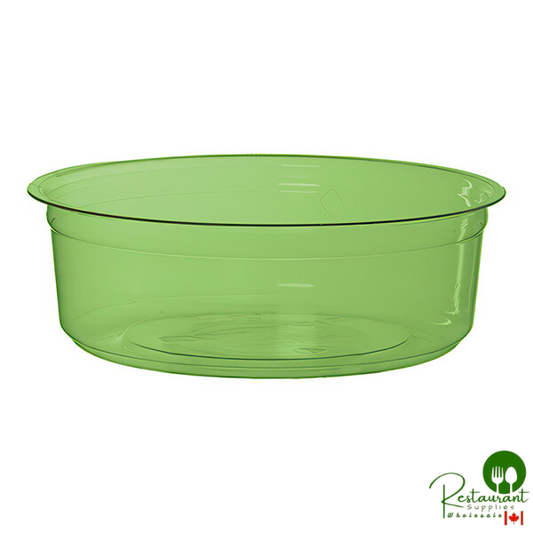 Veridian 8 oz. Compostable Round Green PLA Plastic Deli Container - 500/Case