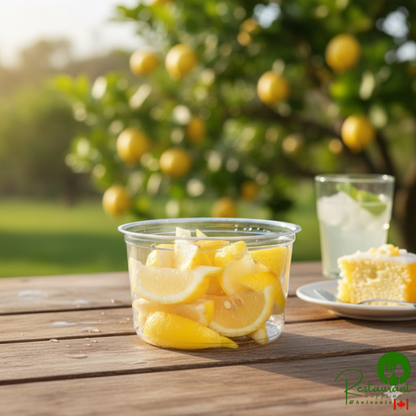 Fabri-Kal Alur 16 oz. Recycled Clear PET Plastic Round Deli Container - 500/Case