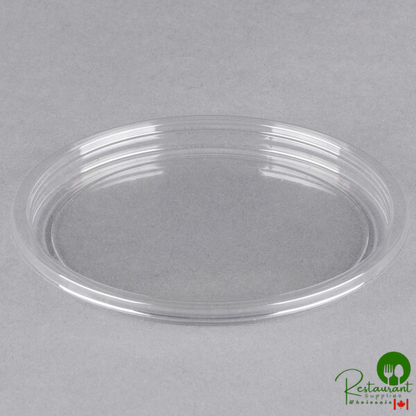 Fabri-Kal Alur Clear PET Plastic Round Deli Container Lid - 500/Case