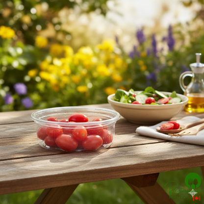 Fabri-Kal Alur Clear PET Plastic Round Deli Container Lid - 500/Case