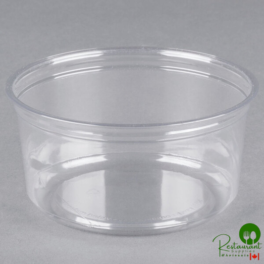 Fabri-Kal Alur 12 oz. Recycled Clear PET Plastic Round Deli Container - 500/Case