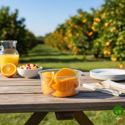 Fabri-Kal Alur 12 oz. Recycled Clear PET Plastic Round Deli Container - 500/Case