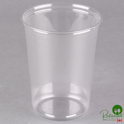 Fabri-Kal Alur 32 oz. Recycled Clear PET Plastic Round Deli Container - 500/Case