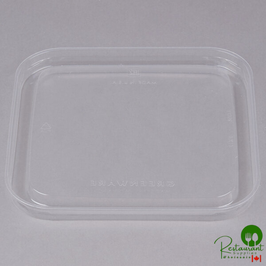 Fabri-Kal LGS6 Greenware Clear PLA Plastic Compostable Lid - 300/Case