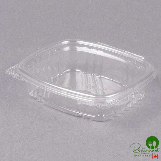 Genpak 8 oz. Clear Hinged Deli Container - 200/Case