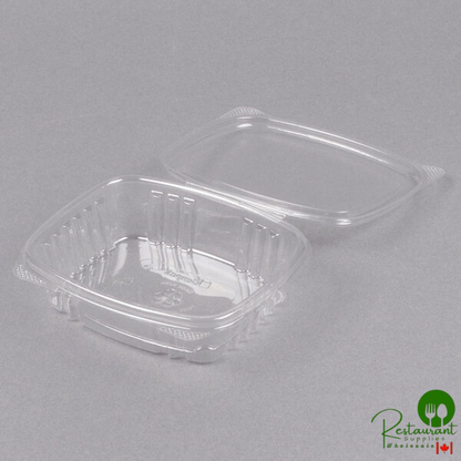 Genpak 8 oz. Clear Hinged Deli Container - 200/Case