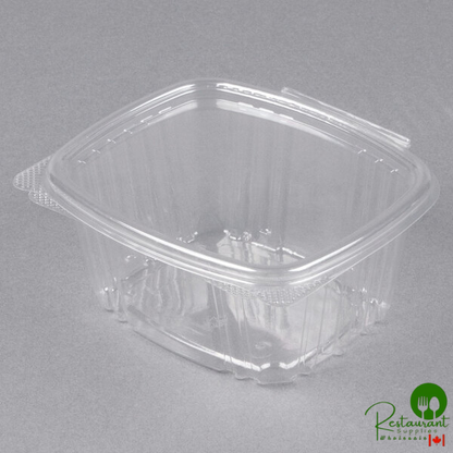 Genpak 16 oz. Clear Hinged Deli Container - 200/Case