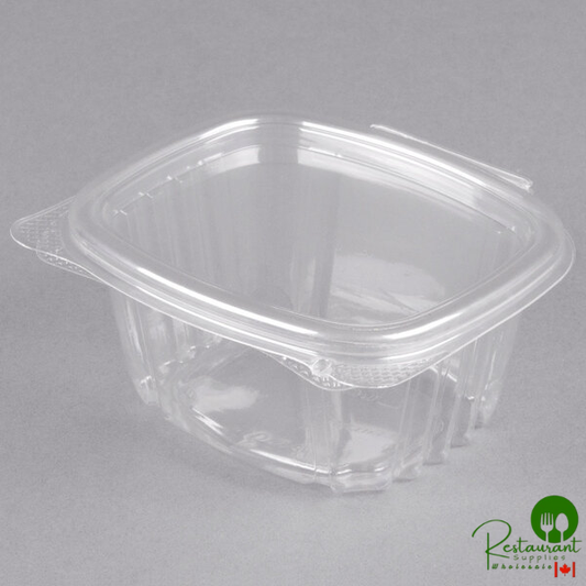 Genpak 6 oz. Clear Hinged Deli Container - 400/Case