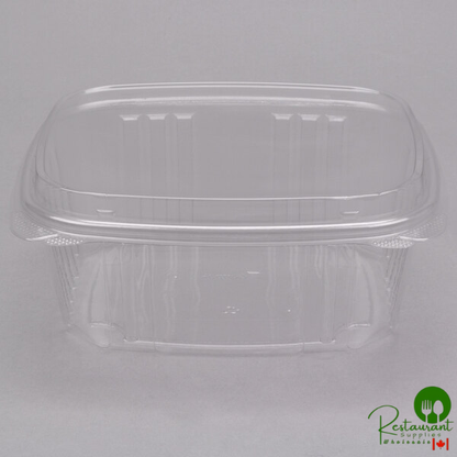 Genpak 32 oz. Clear Hinged Deli Container with High Dome Lid - 200/Case