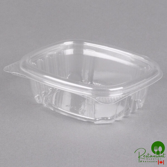 Genpak 4 oz. Clear Hinged Deli Container - 400/Case