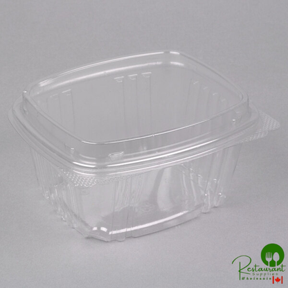 Genpak 64 oz. Clear Hinged Deli Container - 200/Case