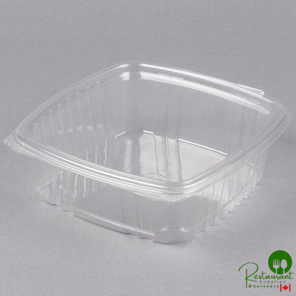 Genpak 48 oz. Clear Hinged Deli Container - 200/Case