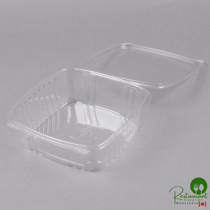 Genpak 48 oz. Clear Hinged Deli Container - 200/Case