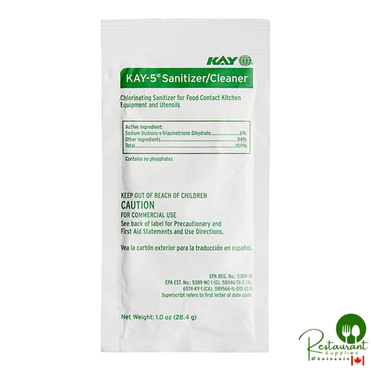 Bunn KAY-5 24634.0001 Sanitizer Packet for Coffee Brewers and Servers, Juice Dispensers, and Granita Machines - 50/Case