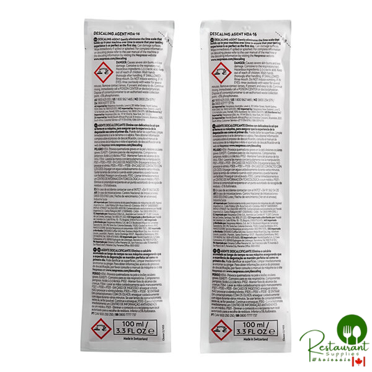 Nespresso 2-Pack Descaling Kit for Nespresso Zenius and Momento Espresso Machines - 10/Case