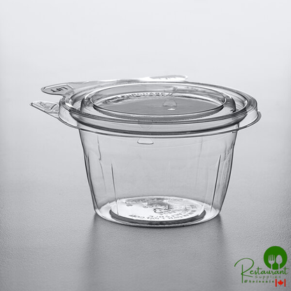 Dart SafeSeal 8 oz. Tamper-Resistant, Tamper-Evident Snack Cup with Flat Lid - 272/Case