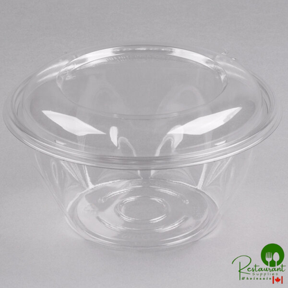 Dart SafeSeal 32 oz. Plastic Tamper-Resistant, Tamper-Evident Bowl with Dome Lid - 150/Case