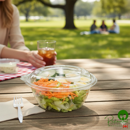 Dart SafeSeal 32 oz. Plastic Tamper-Resistant, Tamper-Evident Bowl with Dome Lid - 150/Case