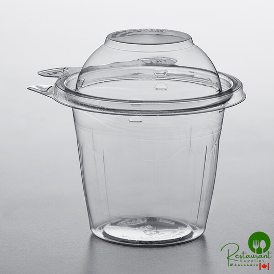 Dart SafeSeal 12 oz. Tamper-Resistant, Tamper-Evident Snack Cup with Dome Lid - 256/Case