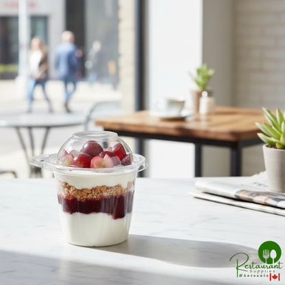 Dart SafeSeal 12 oz. Tamper-Resistant, Tamper-Evident Snack Cup with Dome Lid - 256/Case