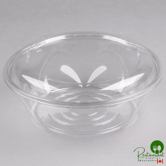 Dart SafeSeal 48 oz. Plastic Tamper-Resistant, Tamper-Evident Bowl with Dome Lid - 100/Case