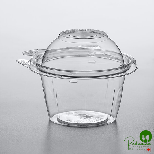 Dart SafeSeal 8 oz. Tamper-Resistant, Tamper-Evident Snack Cup with Dome Lid - 272/Case