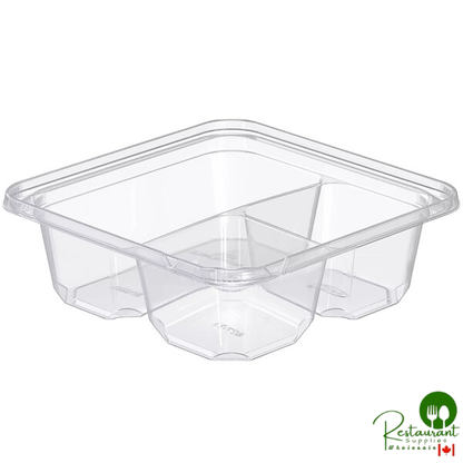 Dart TamperGuard 3-Compartment Tamper-Resistant, Tamper-Evident Container - 300/Case