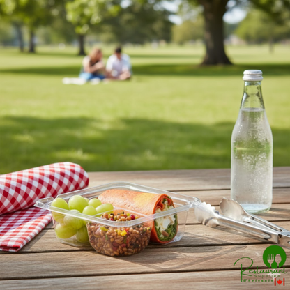 Dart TamperGuard 3-Compartment Tamper-Resistant, Tamper-Evident Container - 300/Case