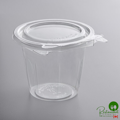 Dart SafeSeal 12 oz. Tamper-Resistant, Tamper-Evident Snack Cup with Flat Lid - 256/Case