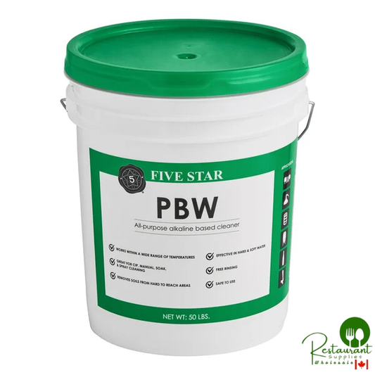 Five Star Chemicals 26-PBW-FS50 PBW Non-Caustic Alkaline Brewery Cleaning Powder 50 lb.