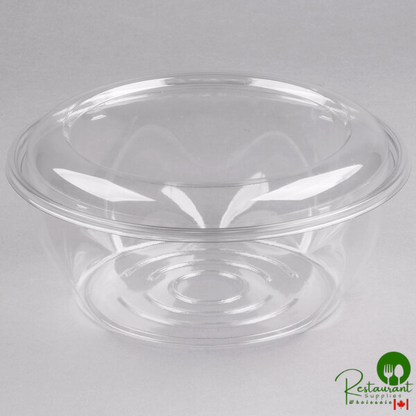 Dart SafeSeal 64 oz. Plastic Tamper-Resistant, Tamper-Evident Bowl with Dome Lid - 100/Case