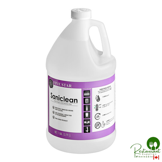 Five Star Chemicals 26-SAN-FS01-04 Saniclean Low-Foaming Brewery Acid Anionic Final Rinse 1 Gallon - 4/Case