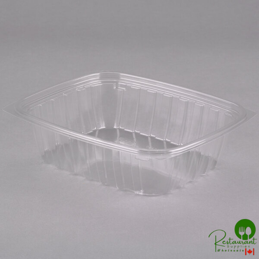 Dart C24DER ClearPac 24 oz. Clear Rectangular Plastic Container - 504/Case