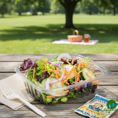 Dart C24DER ClearPac 24 oz. Clear Rectangular Plastic Container - 504/Case