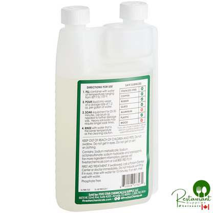 Five Star Chemicals 26-PBWL-FS32-10 PBW Non-Caustic Alkaline Brewery Cleaning Liquid 32 oz. - 10/Case