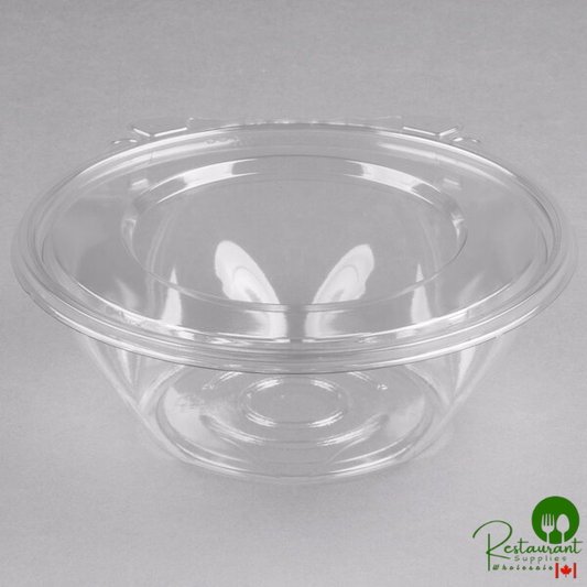 Dart SafeSeal 24 oz. Plastic Tamper-Resistant, Tamper-Evident Bowl with Flat Lid - 150/Case