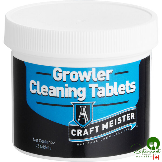 National Chemicals Inc. 33015 Craft Meister Growler Cleaning Tablet 25 Count - 24/Case