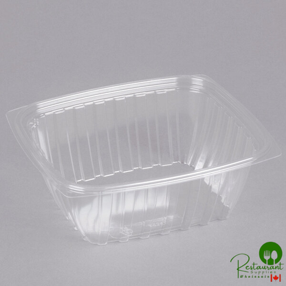 Dart C32DER ClearPac 32 oz. Clear Rectangular Plastic Container - 504/Case