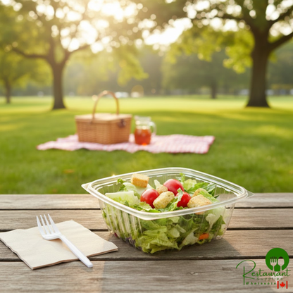 Dart C32DER ClearPac 32 oz. Clear Rectangular Plastic Container - 504/Case