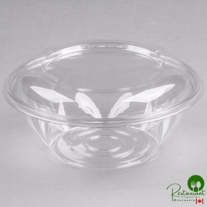 Dart SafeSeal 24 oz. Plastic Tamper-Resistant, Tamper-Evident Bowl with Dome Lid - 150/Case